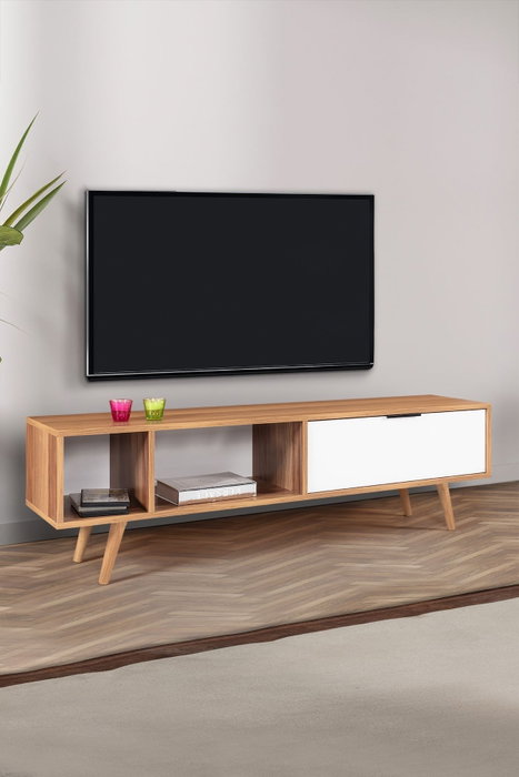 Hanah Home Venüs 3644 Soporte para TV Nogal y Blanco Hanah Home Venüs 3644 Soporte para TV Nogal y Blanco